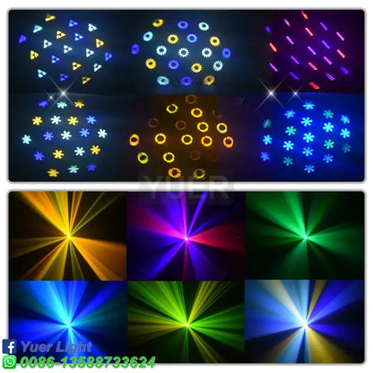 Tactical black and yellow disco gobo wizard beam living room light with vibrant colorful led patterns for decorbites disco gobo use