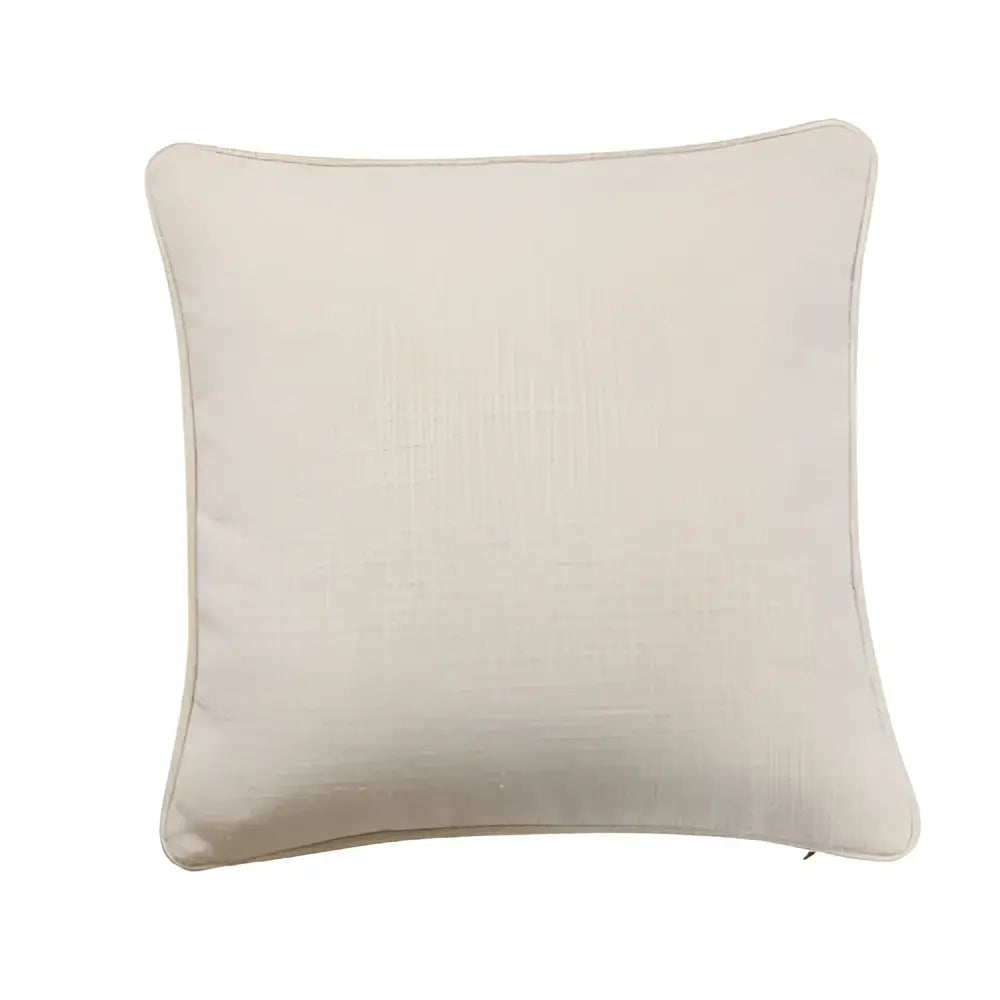 Beige cotton linen pillow with subtle texture and clean design from decorbites cotton linen cushion cover set