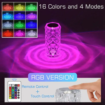 Textured purple crystal led night light with faceted glass and solar panel for ambient bedroom decorbites crystal led lamp