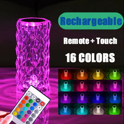 Textured purple crystal led night light with faceted design and rechargeable decorbites crystal led lamp for ambient decor