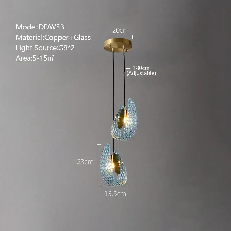 A modern wall sconce with textured turquoise blue glass luxury shades and adjustable copper mount for bedroom decorbites blue glass