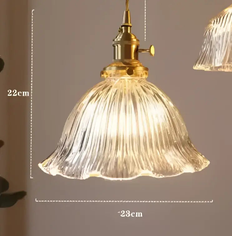 Vintage-style translucent blue glass pendant light with brass fixture and ribbed glass shade for dining room decorbites blue glass pendant lights