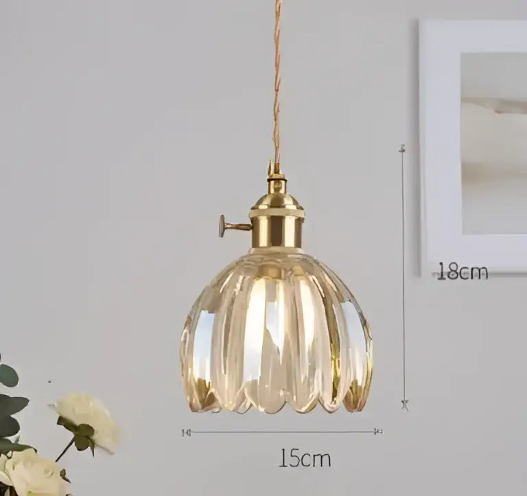 A golden faceted glass pendant light with brass fixture and twisted cord for decorbites blue glass pendant lights