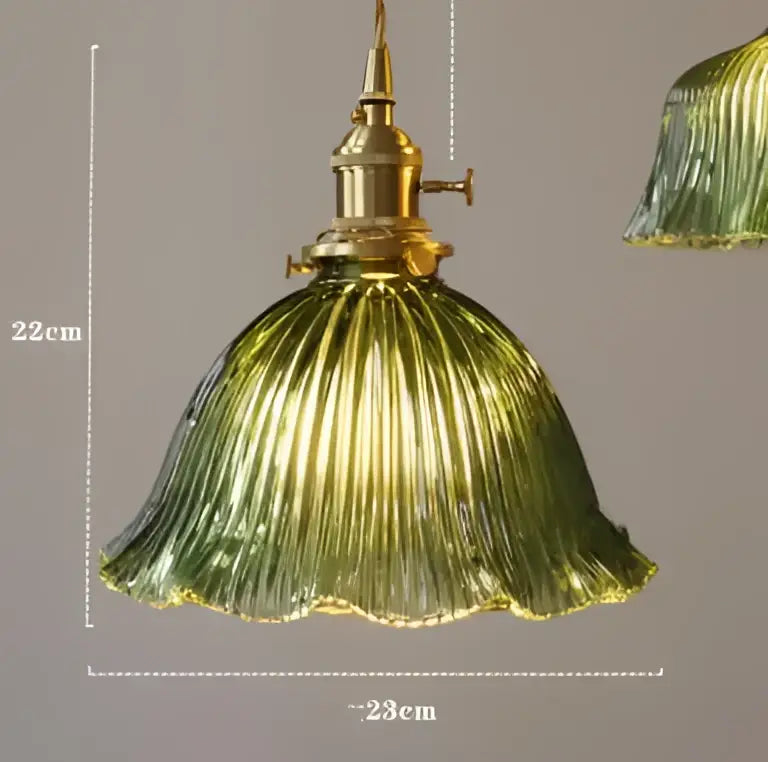 Green ribbed glass pendant lights with brass hardware complement decorbites blue glass pendant light for dining room decor