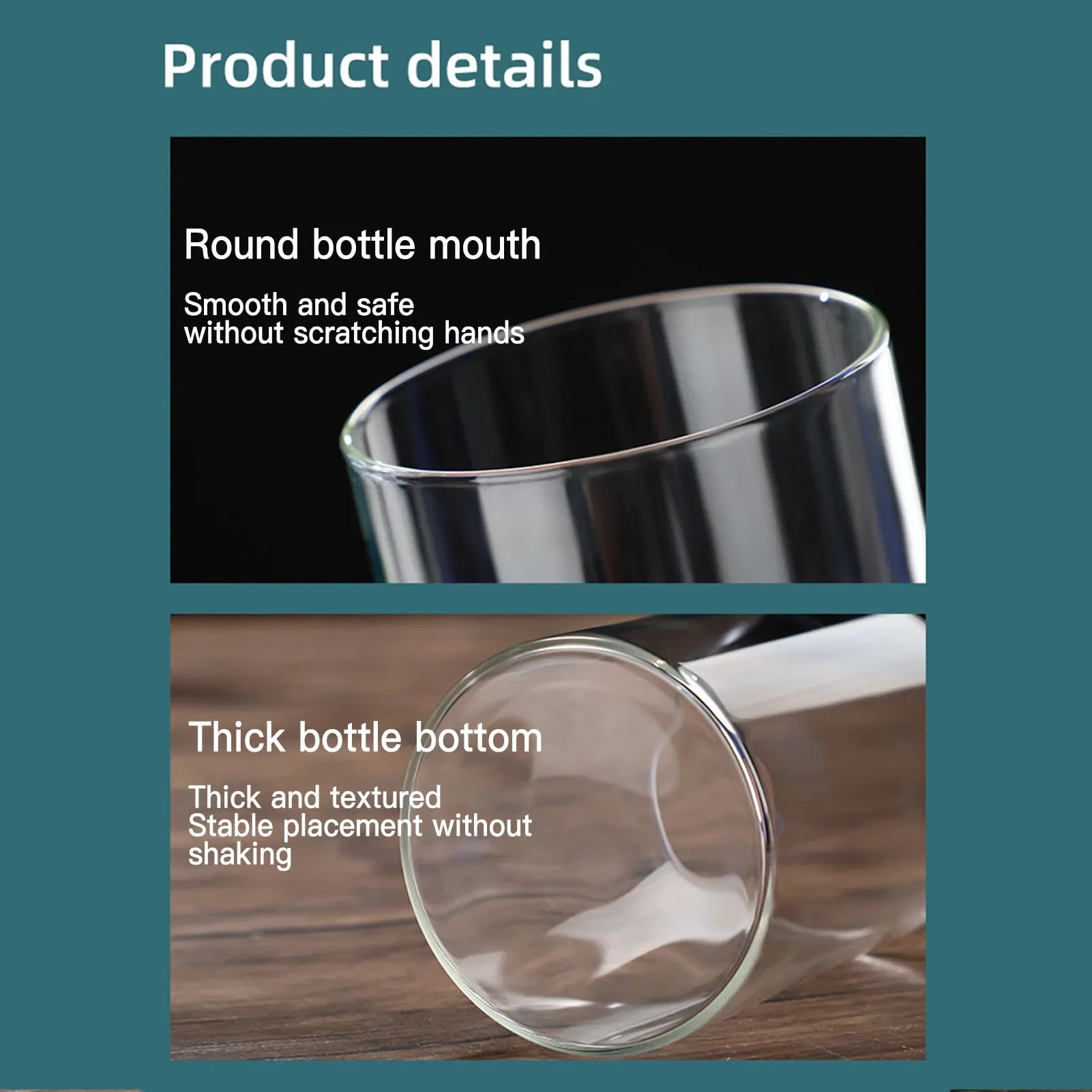 Clear glass hydroponic vase with round mouth and thick textured base minimalist transparent cylinder vase for home office table