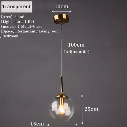 Trio multi tone glass pendant light in gold-toned metal and polished steel with adjustable 100cm chain for dining room