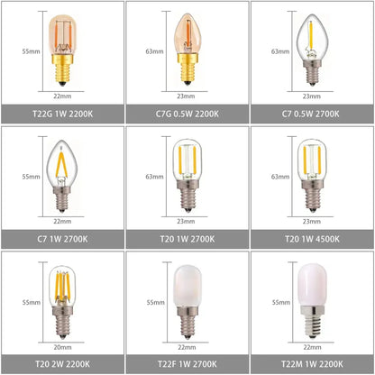 A collection of vintage amber led bulbs with brass and silver bases for home decor dimmable led lighting