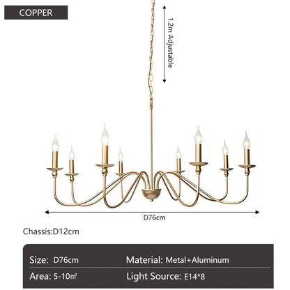 Vintage Black and Gold Metal Pendant Light - Decorbites