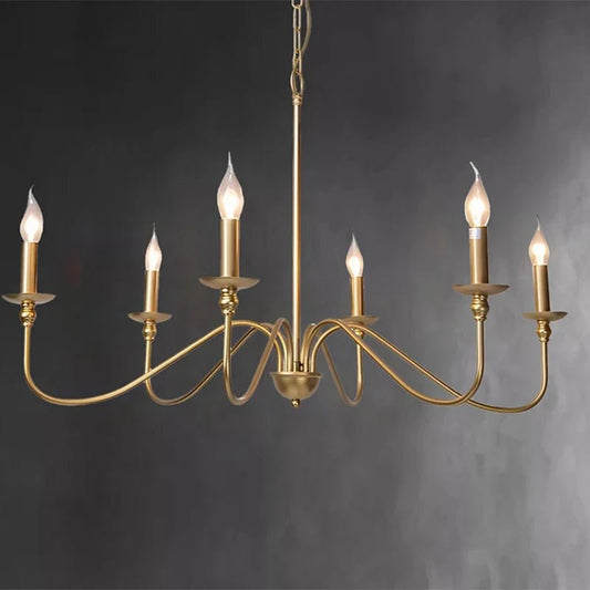 Vintage Black and Gold Metal Pendant Light - Decorbites