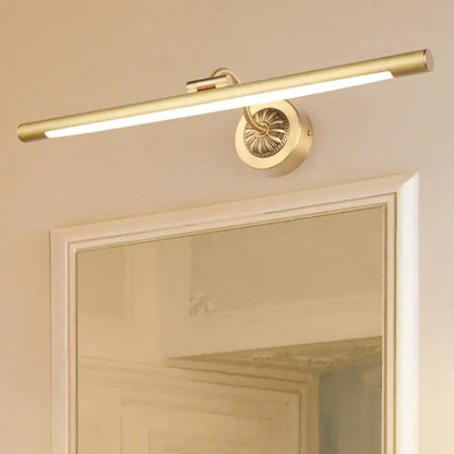 Vintage black gold wall light for bathroom vanity with gold finish led vanity light and ornate circular mounting base