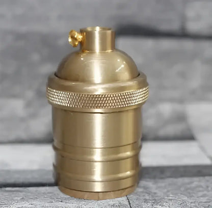Brass textured e27 lamp holder screw cap for vintage brass e27 lamp holder living room socket