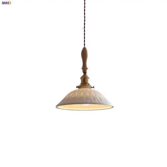 Vintage cream glass and brass adjustable led pendant light with textured shade and dark braided cord for dining room decorbites pendant lights