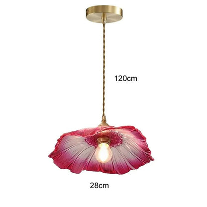 Vintage Flower Glass Pendant Light - Decorbites
