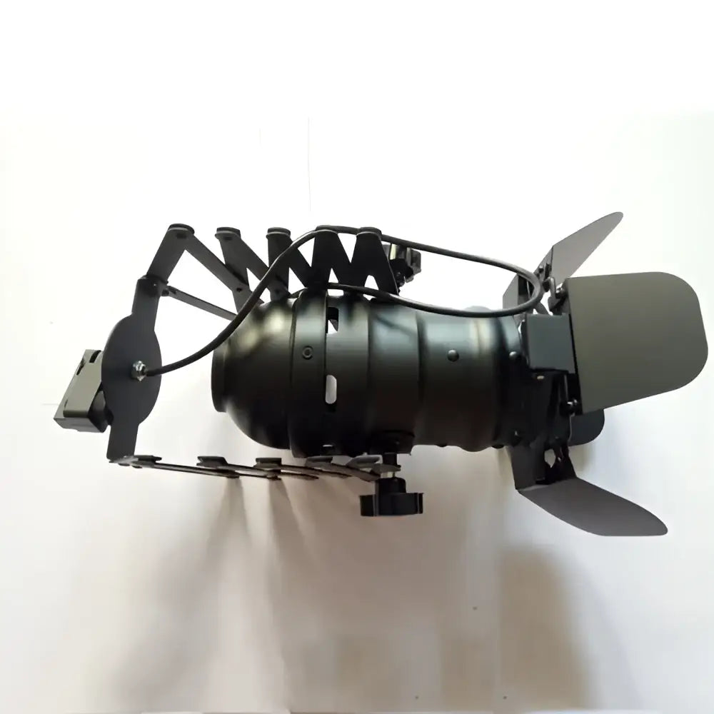 Black metal vintage style ceiling light with adjustable arms and softbox diffuser decorbites adjustable loft design