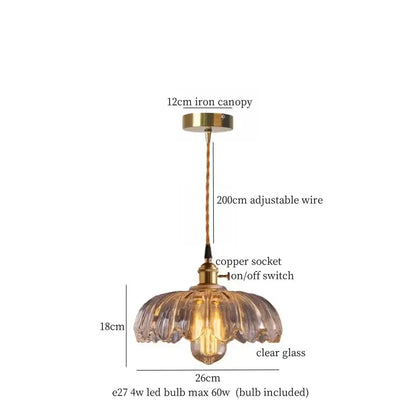 Vintage scalloped cream glass led pendant light with fluted design and brass accents for kitchen dining room decorbites cream glass