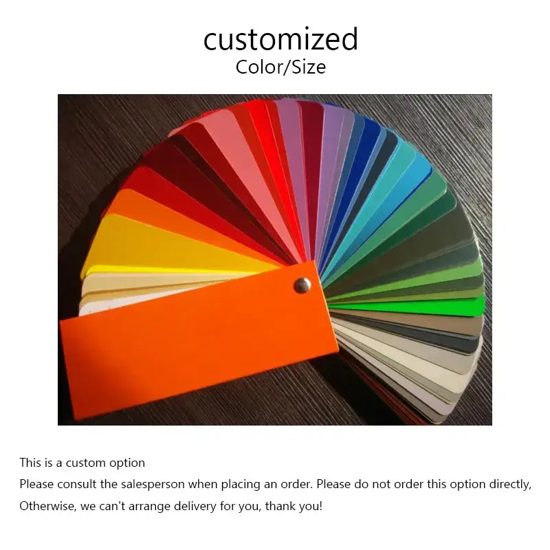 A fan of colorful, customizable swatches with metallic fasteners for decorbites cream style led pendant light design