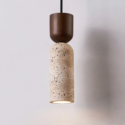 Wabi-Sabi Stone Pendant Light in Vintage French Style - Decorbites
