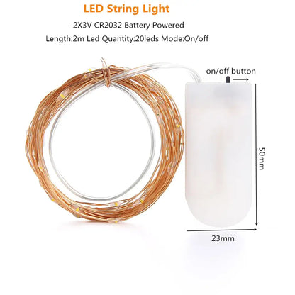 A compact white rectangular battery pack with on off button for warm white copper wire led string lights usb decoration