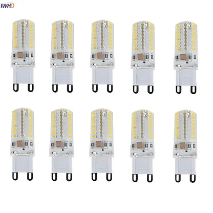 Ten clear glass decorbites dimmable led bulbs with warm white glow and g9 base for living room lighting