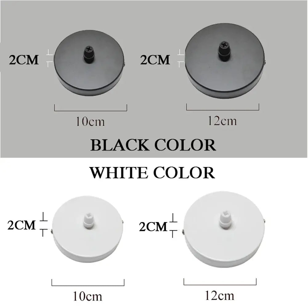 White and black pendant light with ceiling mount canopy and hooks featuring circular fixtures for dining room decorbites ceiling mount