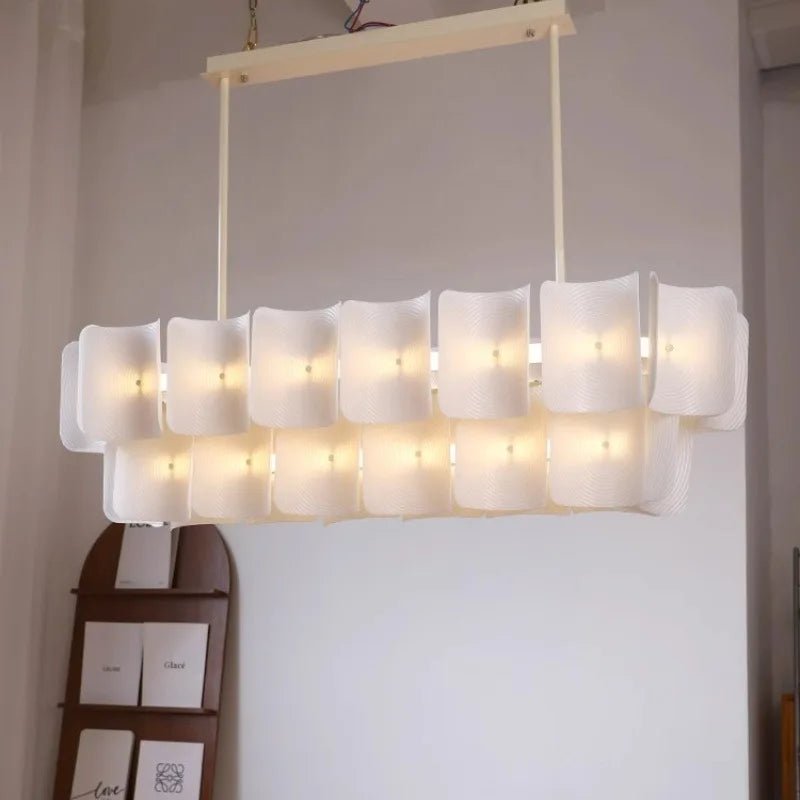 White Wabi Sabi Acrylic Pendant Chandelier - Decorbites