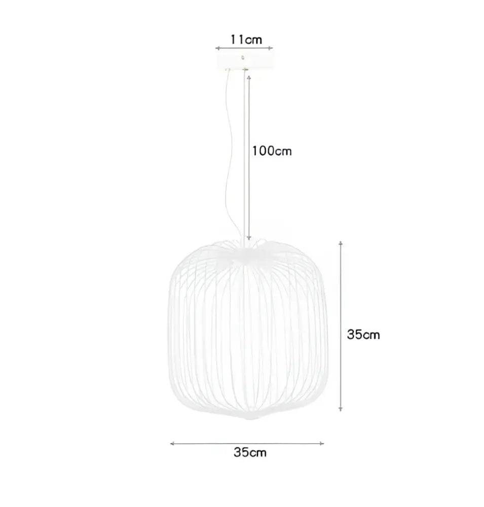 White woven pendant light with cylindrical ribbed design and polished chrome finish 100cm hanging length for dining room